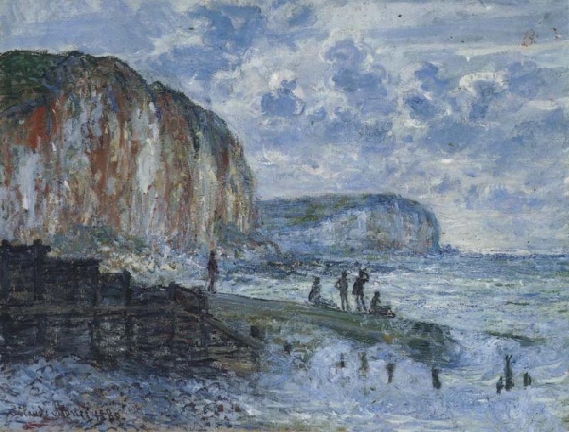Claude Monet The Cliffs of Les Petites-Dalles Norge oil painting art